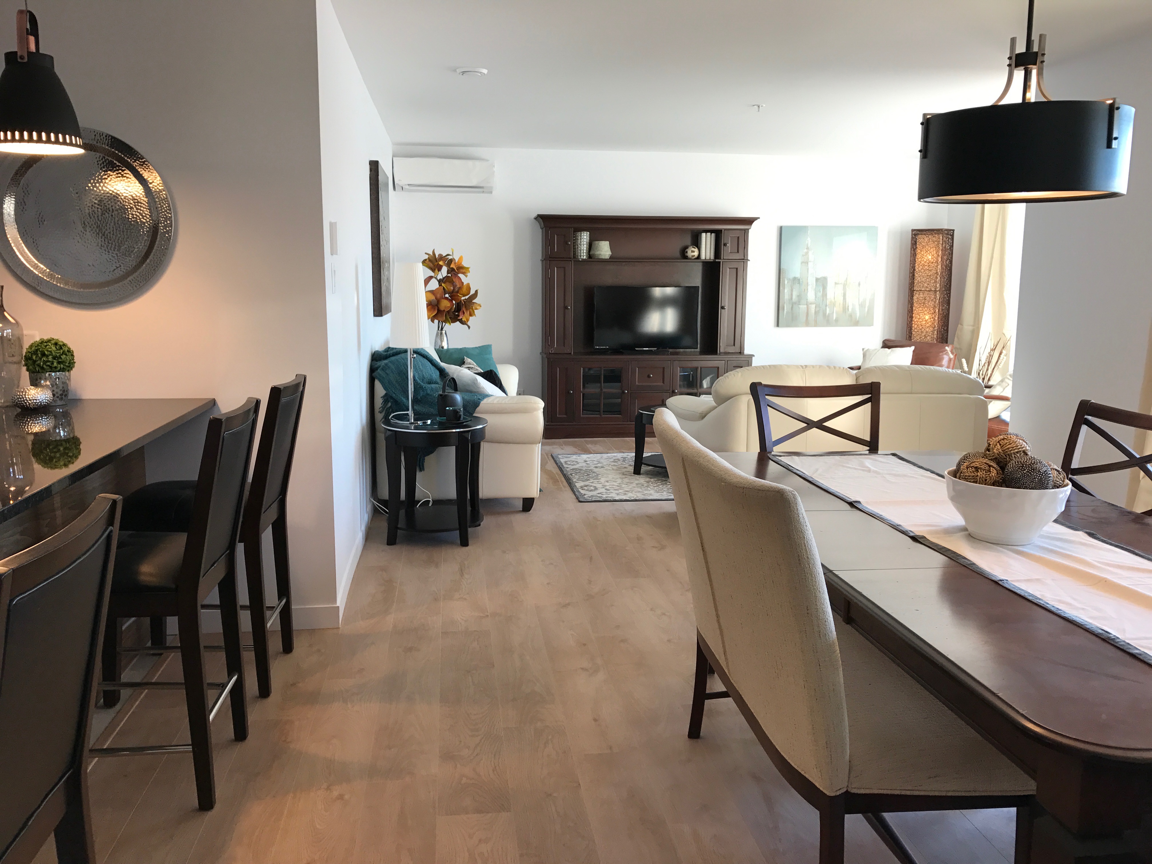 Salle à manger et salon 4 1/2 Logements Horizon